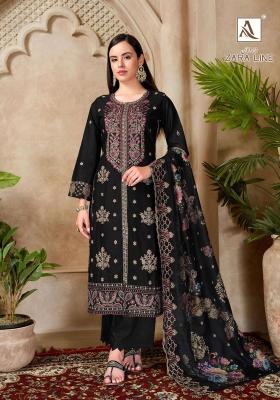Alok suits zara line dress material in wholesale rate in mumbai